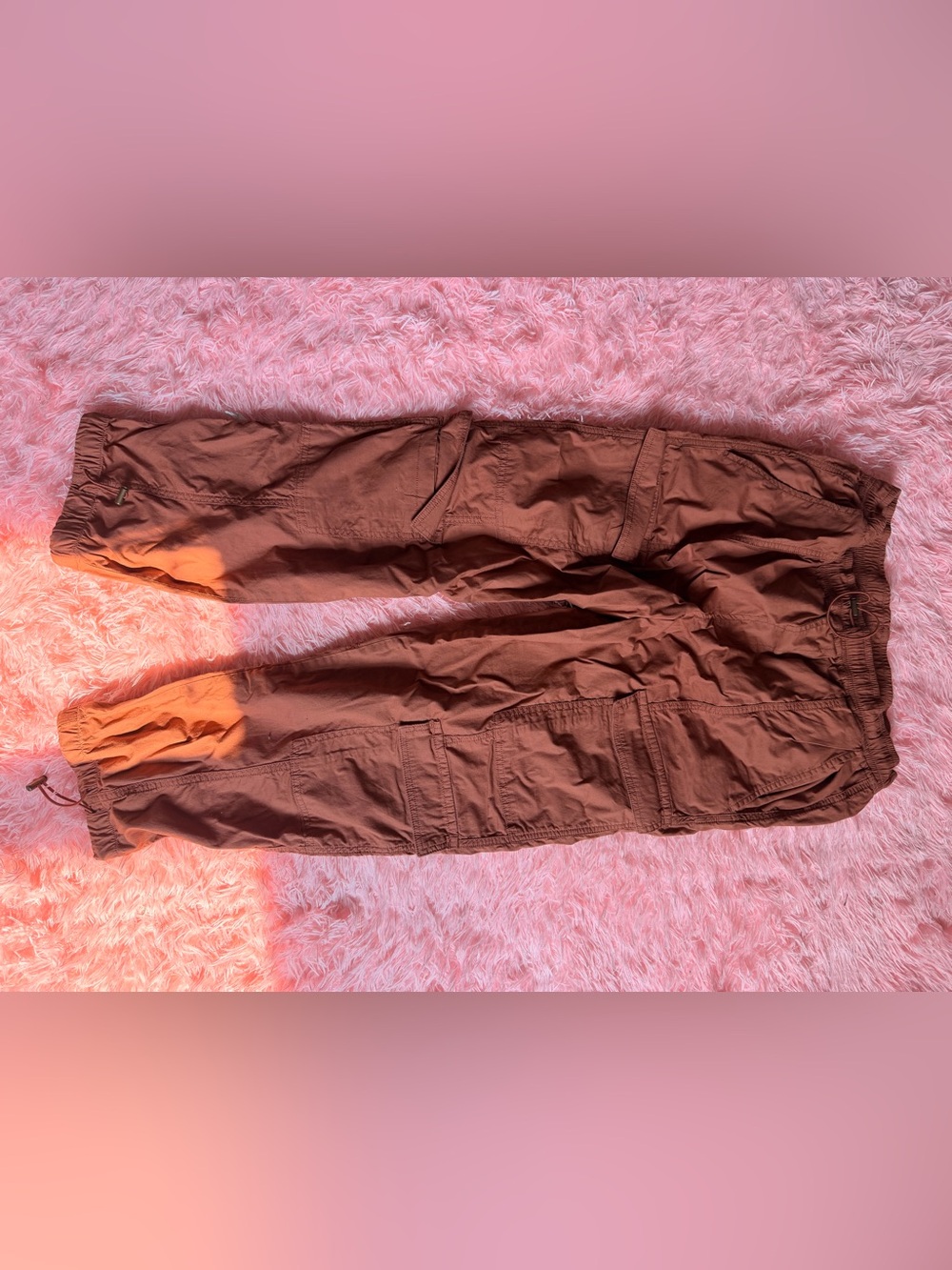 Arizona Jean Company Brown Orange Cargo Jogger Pants